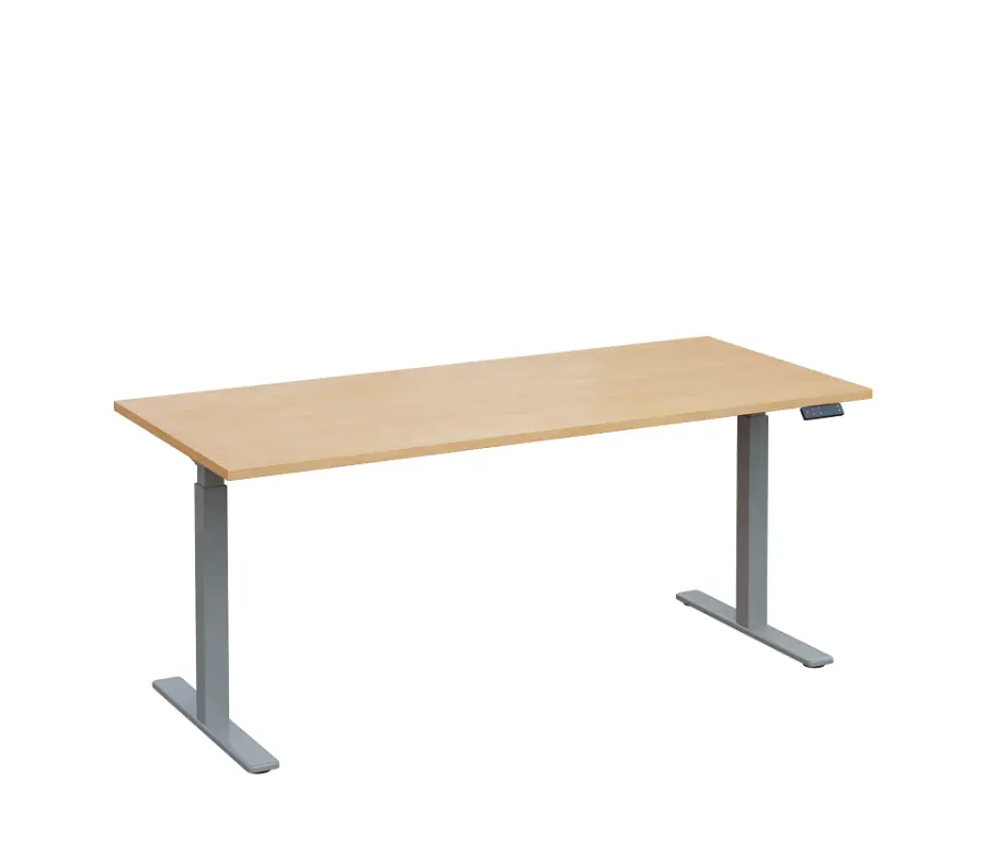 VSS 180/80 výškově stavitelný stůl, podnož stříbrný lak, bříza irská