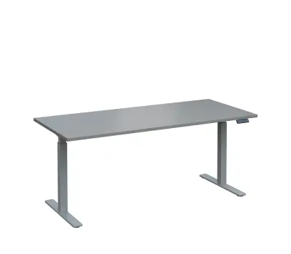 VSS 180/80 výškově stavitelný stůl, podnož stříbrný lak, šedá