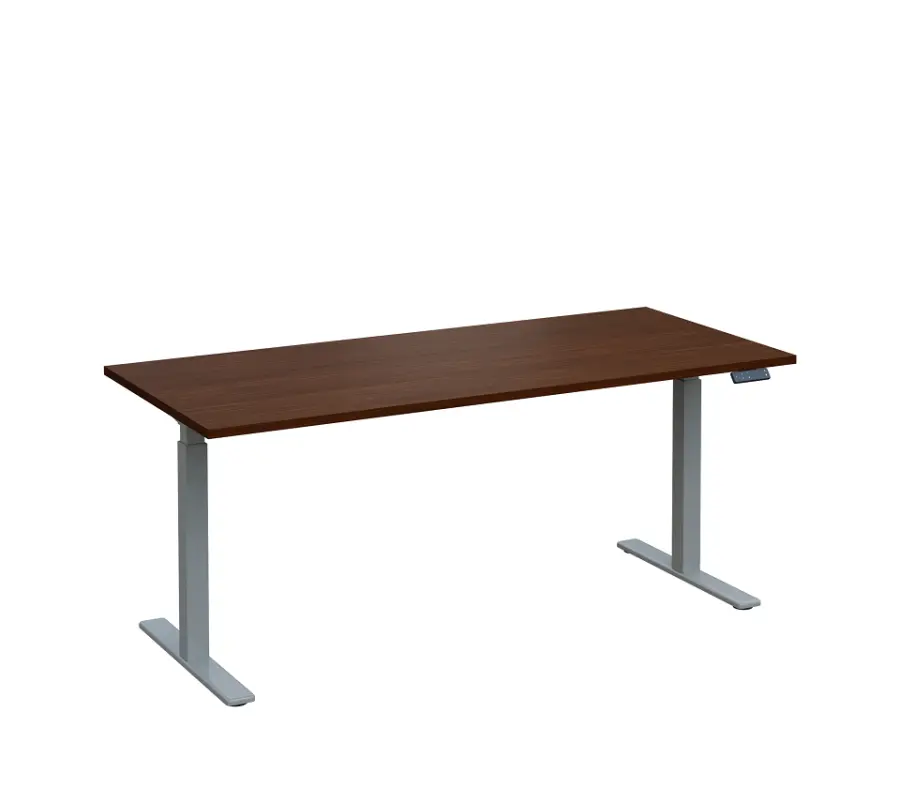VSS 180/80 výškově stavitelný stůl, podnož stříbrný lak, ořech královský