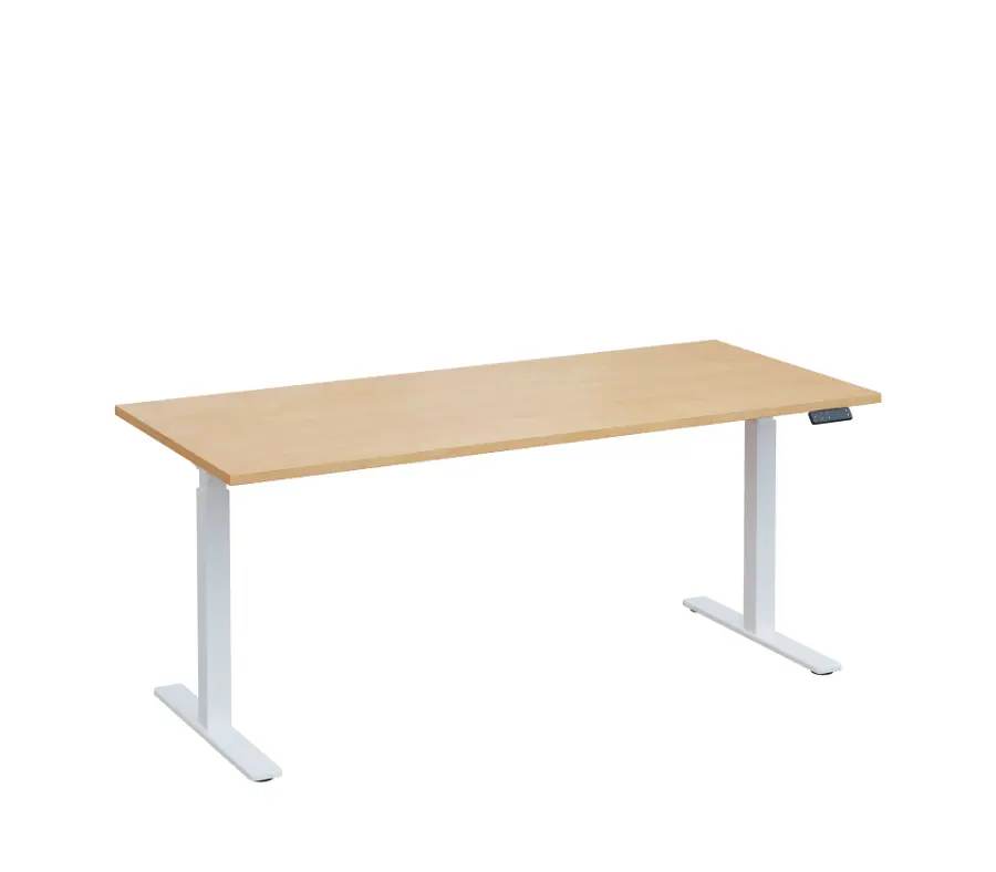 VSS 180/80 výškově stavitelný stůl, podnož bílý lak, bříza irská