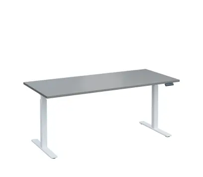VSS 180/80 výškově stavitelný stůl, podnož bílý lak, šedá