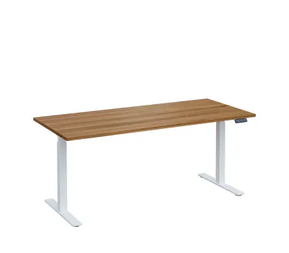 VSS 180/80 výškově stavitelný stůl, podnož bílý lak, ořech světlý