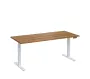 VSS 180/80 výškově stavitelný stůl, podnož bílý lak, ořech světlý