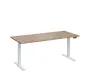 VSS 180/80 výškově stavitelný stůl, podnož bílý lak, dub bardolino