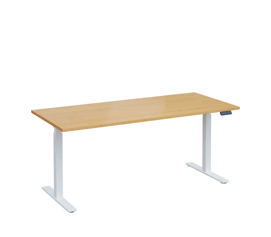 VSS 180/80 výškově stavitelný stůl, podnož bílý lak, javor horský