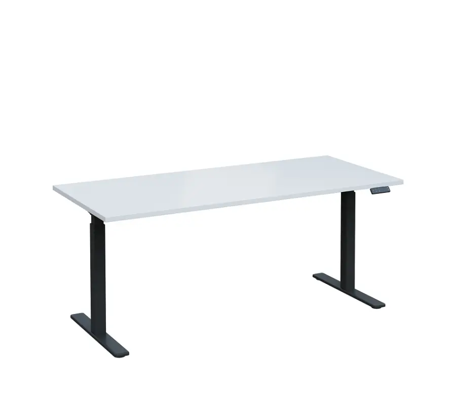 VSS 180/80 výškově stavitelný stůl, podnož antracitový lak, bílá