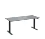VSS 180/80 výškově stavitelný stůl, podnož antracitový lak, šedá