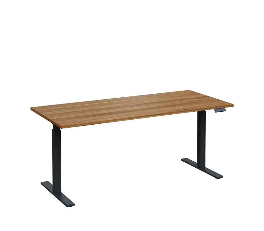 VSS 180/80 výškově stavitelný stůl, podnož antracitový lak, ořech světlý