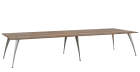 KUJ 14-40 stůl jednací, chromová podnož, dub Halifax cínový