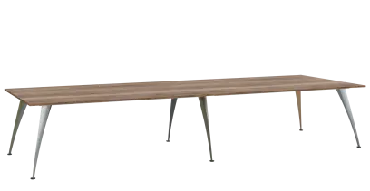 KUJ 14-40 stůl jednací, chromová podnož, dub Halifax cínový