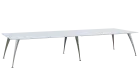 KUJ 14-40 stůl jednací, chromová podnož, bílá sněžná