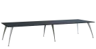 KUJ 14-40 stůl jednací, chromová podnož, černá