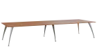 KUJ 14-40 stůl jednací, chromová podnož, olše jantar