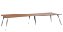 KUJ 14-40 stůl jednací, chromová podnož, olše jantar