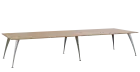 KUJ 14-40 stůl jednací, chromová podnož, dub lite