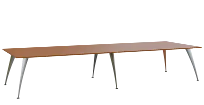 KUJ 14-40 stůl jednací, chromová podnož, třešeň šumavská