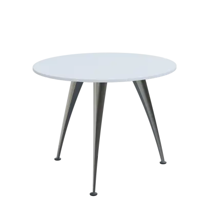 KUK 10-10 stůl konferenční, chromová podnož, bílá sněžná