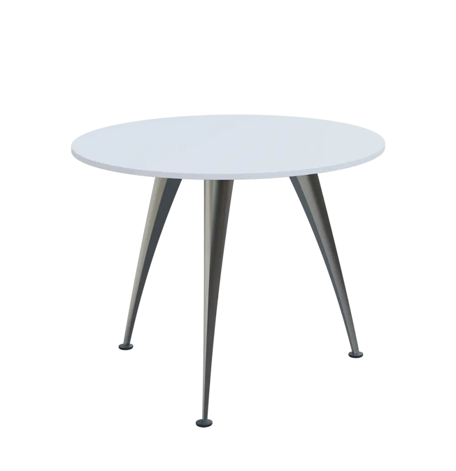 KUK 10-10 stůl konferenční, chromová podnož, bílá sněžná
