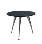 KUK 10-10 stůl konferenční, chromová podnož, černá