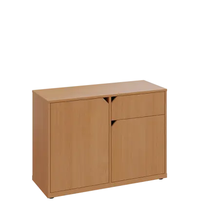 KU2-10DZ P skříňka nízká 2-dvéřová, zásuvka, 740x1022x400 mm, provedení pravé, buk Royal