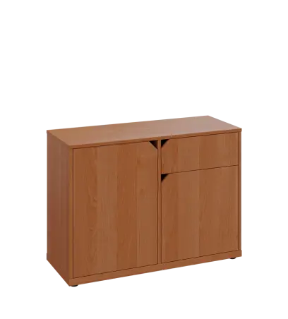 KU2-10DZ P skříňka nízká 2-dvéřová, zásuvka, 740x1022x400 mm, provedení pravé, olše jantar