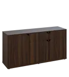 KU2-15DZ P skříňka nízká 2-dvéřová, zásuvky, 740x1522x400 mm, provedení pravé, ořech královský