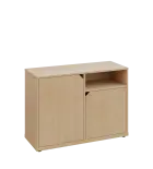 KU2-10DN P skříňka nízká 2-dvéřová, nika, 740x1022x400 mm, provedení pravé, bříza irská