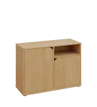 KU2-10DN P skříňka nízká 2-dvéřová, nika, 740x1022x400 mm, provedení pravé, javor horský