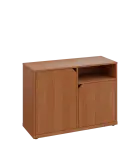 KU2-10DN P skříňka nízká 2-dvéřová, nika, 740x1022x400 mm, provedení pravé, olše jantar