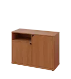 KU2-10DN L skříňka nízká 2-dvéřová, nika, 740x1022x400 mm, provedení levé, olše jantar