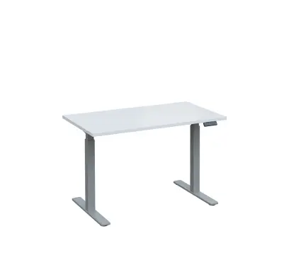VSS 120/70 výškově stavitelný stůl, podnož stříbrný lak, bílá