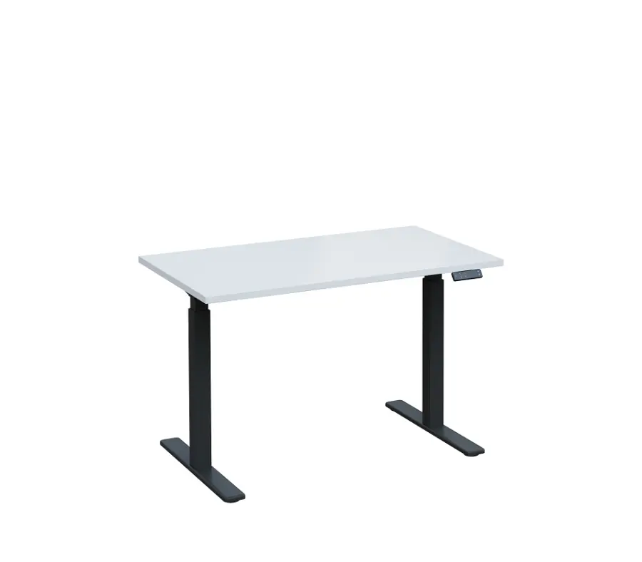 VSS 120/70 výškově stavitelný stůl, podnož antracitový lak, bílá