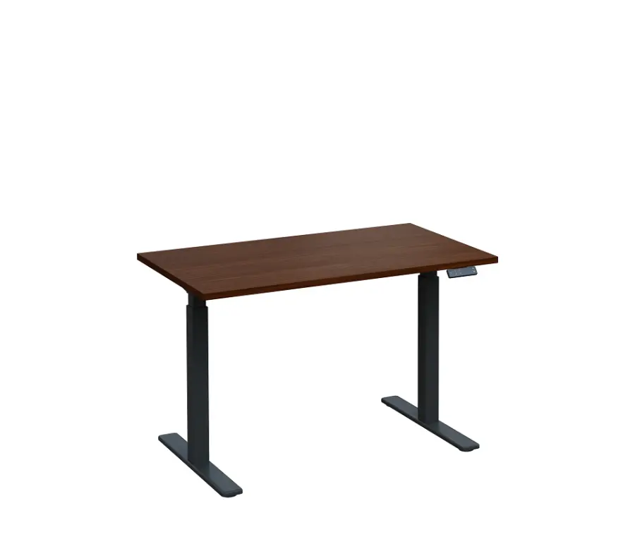 VSS 120/70 výškově stavitelný stůl, podnož antracitový lak, ořech královský