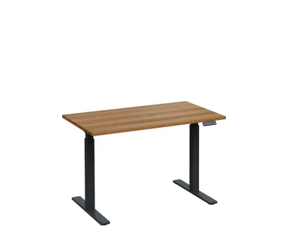 VSS 120/70 výškově stavitelný stůl, podnož antracitový lak, ořech světlý