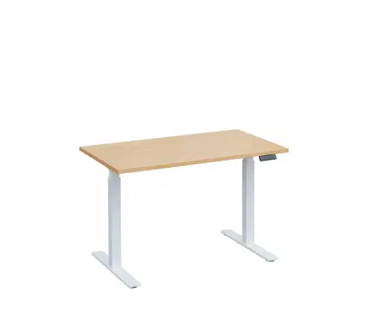 VSS 120/70 výškově stavitelný stůl, podnož bílý lak, bříza irská