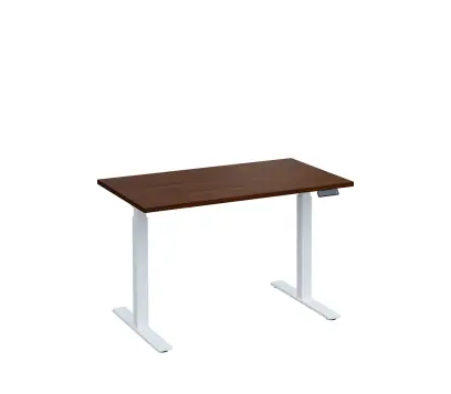 VSS 120/70 výškově stavitelný stůl, podnož bílý lak, ořech královský