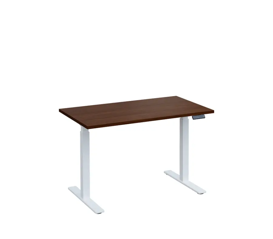 VSS 120/70 výškově stavitelný stůl, podnož bílý lak, ořech královský