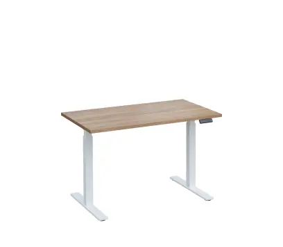 VSS 120/70 výškově stavitelný stůl, podnož bílý lak, dub bardolino