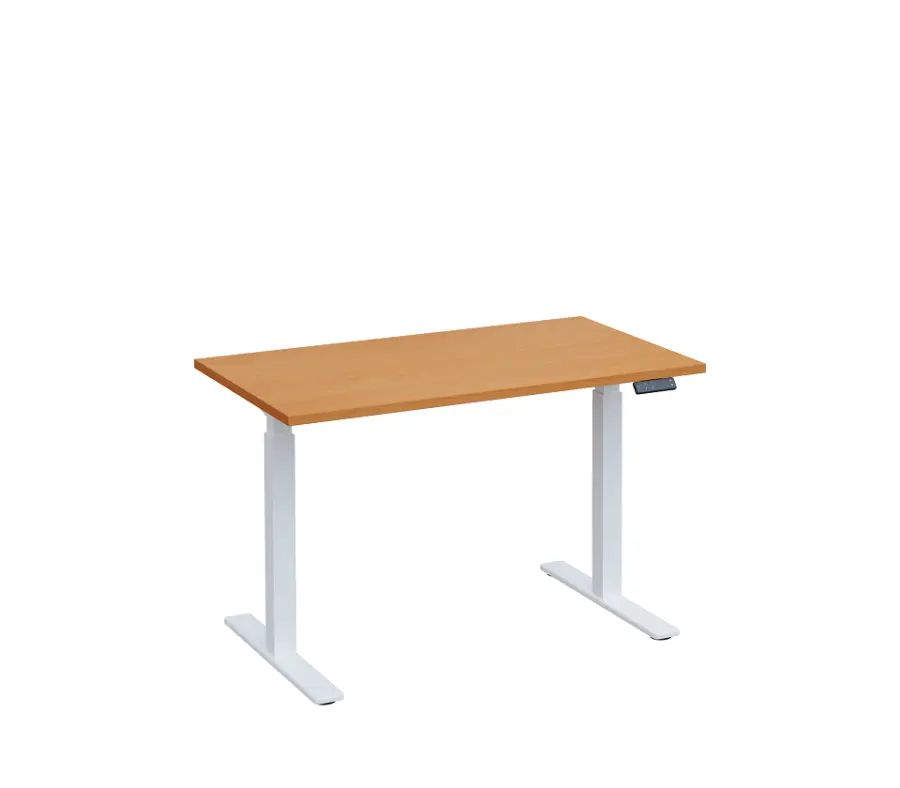 VSS 120/70 výškově stavitelný stůl, podnož bílý lak, buk Royal