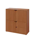 KU3-10DZ2 L skříňka 3-dvéřová, zásuvky, 1054x1022x400 mm, provedení levé, olše jantar