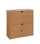 KU3-10DZ2 P skříňka 3-dvéřová, zásuvky, 1054x1022x400 mm, provedení pravé, buk Royal