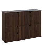 KU3-15DZ2 P skříňka 5-dvéřová, zásuvky, 1054x1522x400 mm, provedení pravé, ořech královský