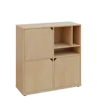 KU3-10DN3 P skříňka 3-dvéřová, niky, 1054x1022x400 mm, provedení pravé, bříza irská