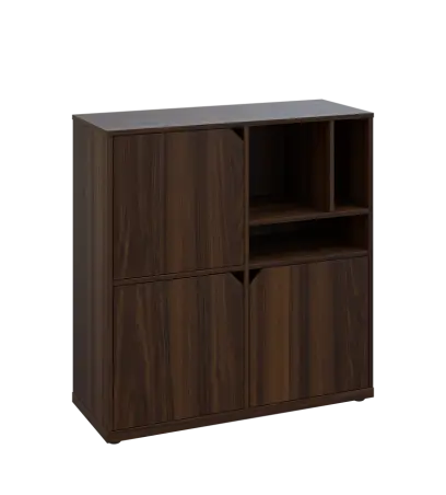 KU3-10DN3 P skříňka 3-dvéřová, niky, 1054x1022x400 mm, provedení pravé, ořech královský