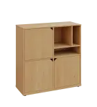 KU3-10DN3 P skříňka 3-dvéřová, niky, 1054x1022x400 mm, provedení pravé, javor horský