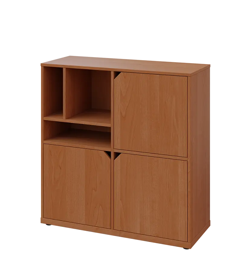 KU3-10DN3 L skříňka 3-dvéřová, niky, 1054x1022x400 mm, provedení levé, olše jantar