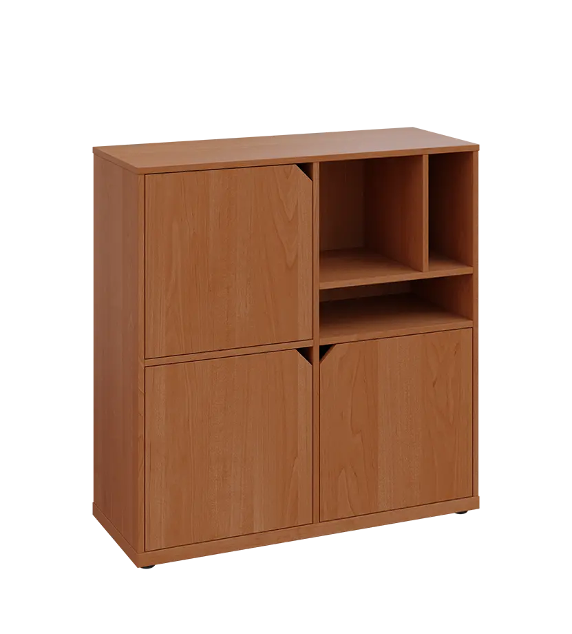 KU3-10DN3 P skříňka 3-dvéřová, niky, 1054x1022x400 mm, provedení pravé, olše jantar