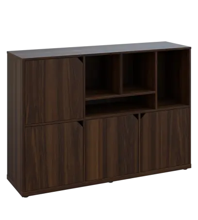 KU3-15DN4 P skříňka 4-dvéřová, niky, 1054x1522x400 mm, provedení pravé, ořech královský