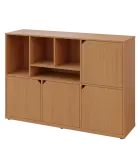 KU3-15DN4 L skříňka 4-dvéřová, niky, 1054x1522x400 mm, provedení levé, buk Royal