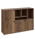 KU3-15DN4 P skříňka 4-dvéřová, niky, 1054x1522x400 mm, provedení pravé, dub halifax cínový